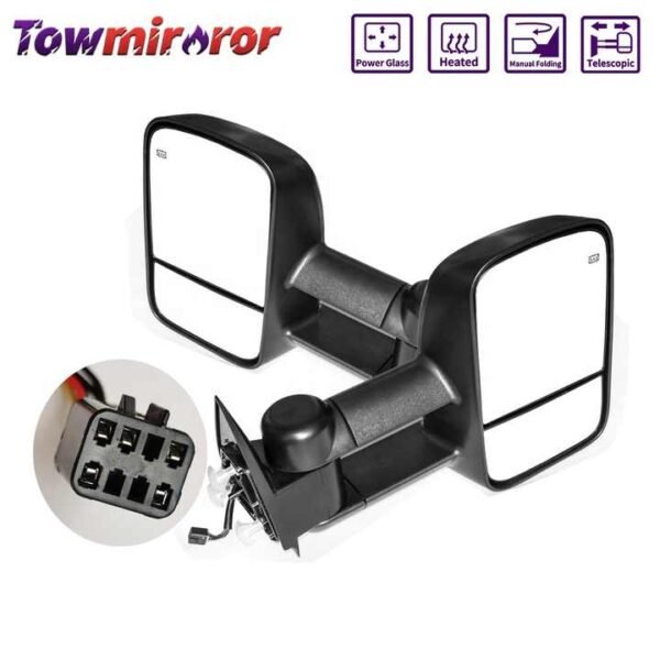 PK11609 Tow Mirrors For 1999-2002 Chevy GMC Sierra 1500 2500 3500 GM1320411 GM1321411 Low Price Pair Power Heated Tow Mirrors
