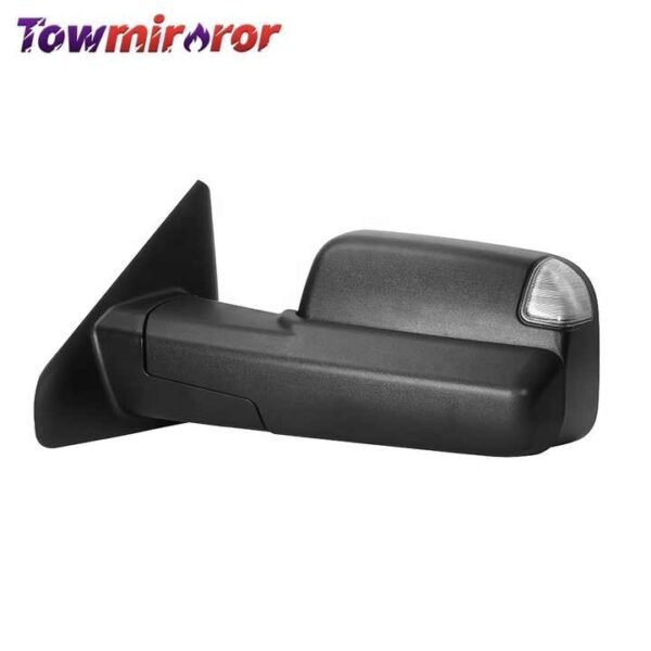 For 2017 RAM 1500 2500 3500 High Quality Power Heated Turn Signal Pair Black Tow Side Towing Mirrors - Image 2