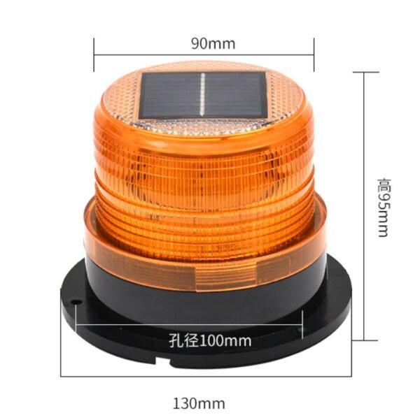12V24VLED Solar Engineering Light Large Magnetically Absorbed Marine Warning Light - Image 2