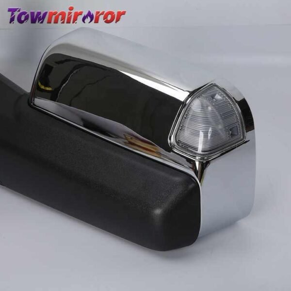 PK11607 For 09-18 Dodge Ram 1500 2500 3500 55372071AH 55372071AF Pair Chrome Power Heated w Temp Sensor Side Tow Mirrors - Image 5