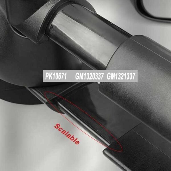 PK10671 For Chevrolet Silverado 2007-2013 For MC Sierra PK10671 LH GM1320337 Manual Truck Towing Mirror - Image 3