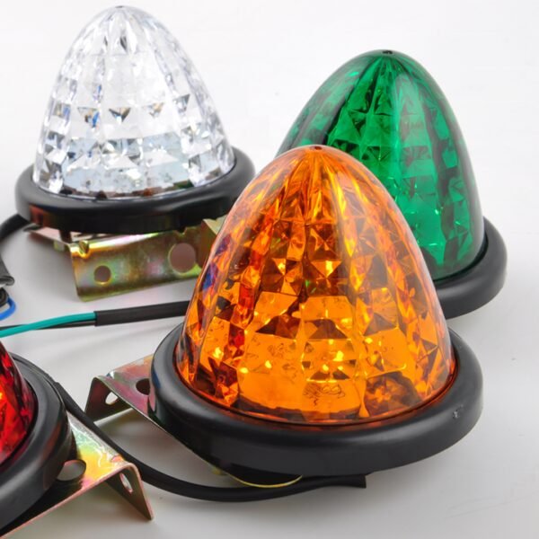 For Universal Vehicle edge lights 12V 24V yellow LED Truck Trailer Side Marker Light - Image 6