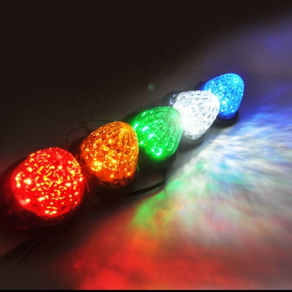 For Universal Vehicle edge lights 12V 24V yellow LED Truck Trailer Side Marker Light - Image 3