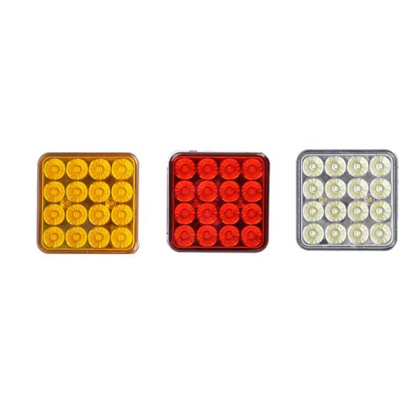 PK12991 Universal Truck Trailer Lorry Led Taillight Warning Lights Rear Combination Lamp Assembly Brake Reverse Tail Light - Image 3