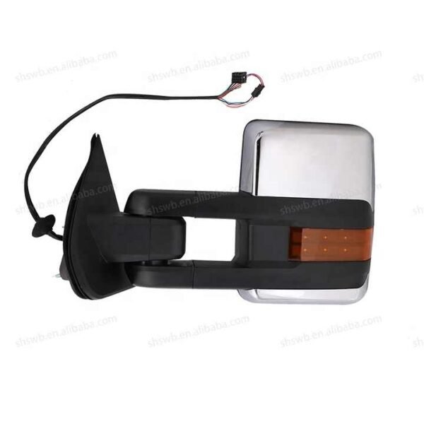 For 2014-2018 Chevy Silverado GMC Sierra 1500 2500 HD 3500 HD LED Turn Signal Backup Lamp Powered Towing Side Mirror - Image 2