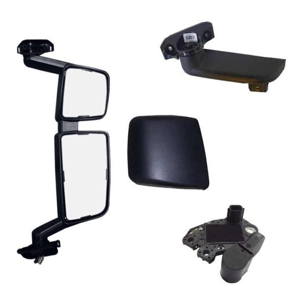2645654 2243919 2544988 2119458 2119463 double mirror electric chrome heat assembly no 3arm covers  RHD RHS e-mark for Scania - Image 2