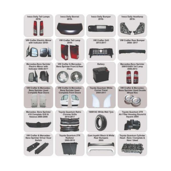 PK Quantum/VW Crafter & Transporter/Sprinter & Vito/Nissan NV350/Iveco Daily/CAM Inyathi/CMC Amandla/Jinbei H1 & H2/Foton View - Image 3