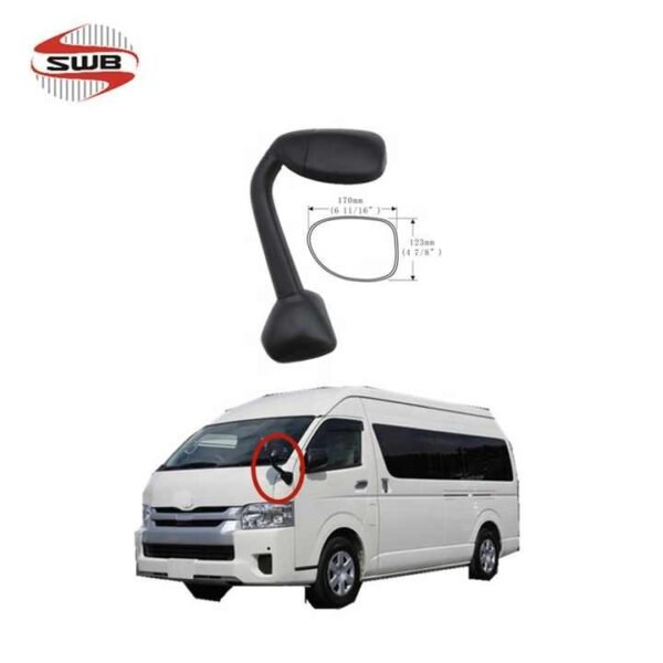 For Toyota Hiace Commuter Van 2005-2018 Rhd Side Wing Fender Mirror Replacement Car Mirror - Image 2
