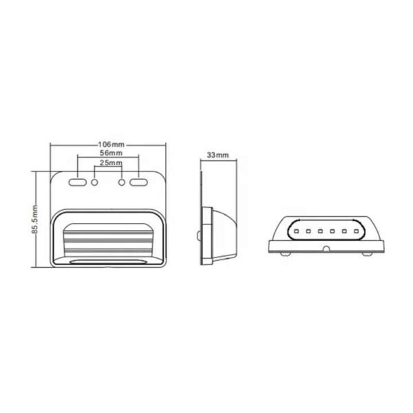 For Universal Trailer Vehicle PK9219 Side Marker Tail Lamp New Strobe Reverse Brake Warning Running Lights Truck Led Light - Image 2