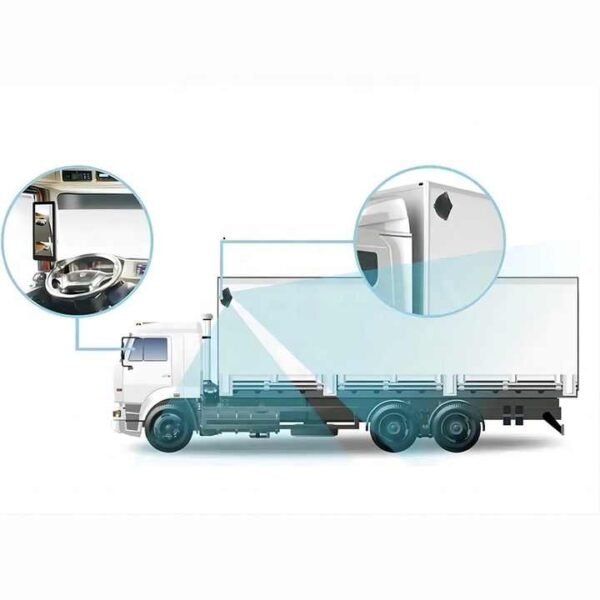 PKE11478 For Truck Bus IPS Screen 12.3 Inch Monitor with Dual Camera Blind Spot Monitoring System Electronic Rear View Mirror - Image 3
