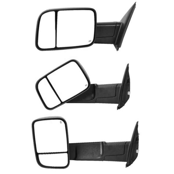 For 2017 RAM 1500 2500 3500 High Quality Power Heated Turn Signal Pair Black Tow Side Towing Mirrors - Image 5