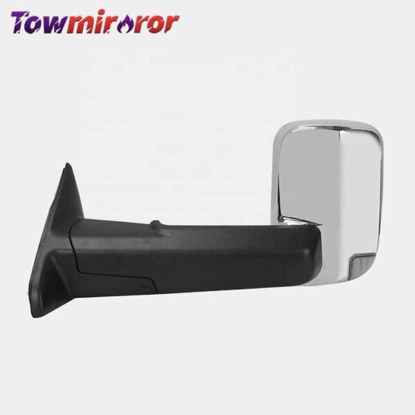 PK11607 For 09-18 Dodge Ram 1500 2500 3500 55372071AH 55372071AF Pair Chrome Power Heated w Temp Sensor Side Tow Mirrors - Image 2