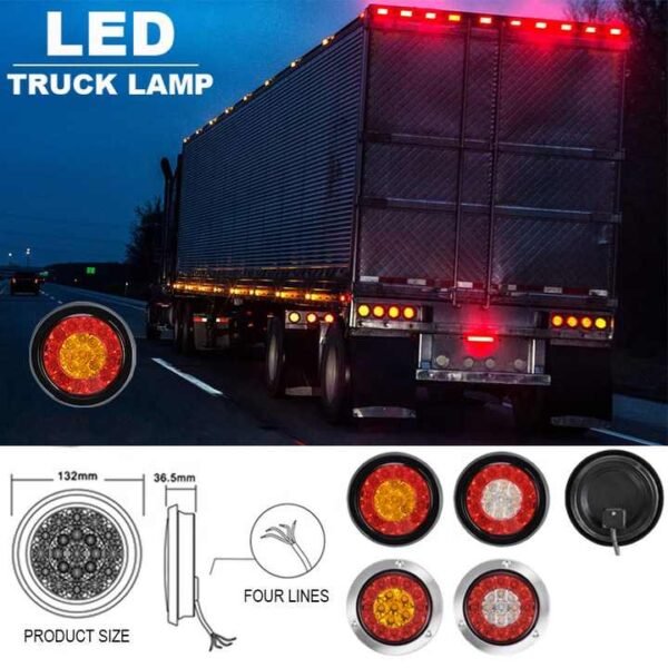 PK9145 For Universal Trailer Led Tail Indicator Lamp Truck Side Marker Light - Image 2