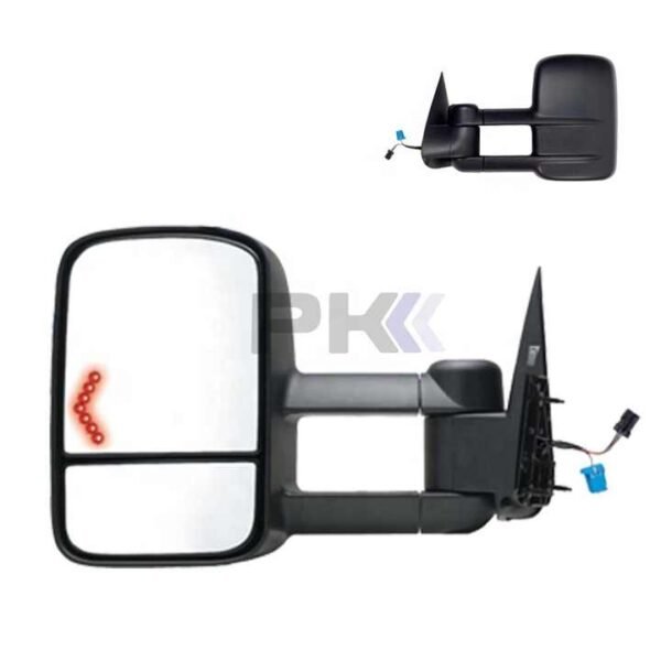 PK10673 New Door Mirror Assembly For Silverado Sierra GMC Pickup Trailer Tow Extended CADILLAC ESCALADE 2003-2006 GM1320355 - Image 2
