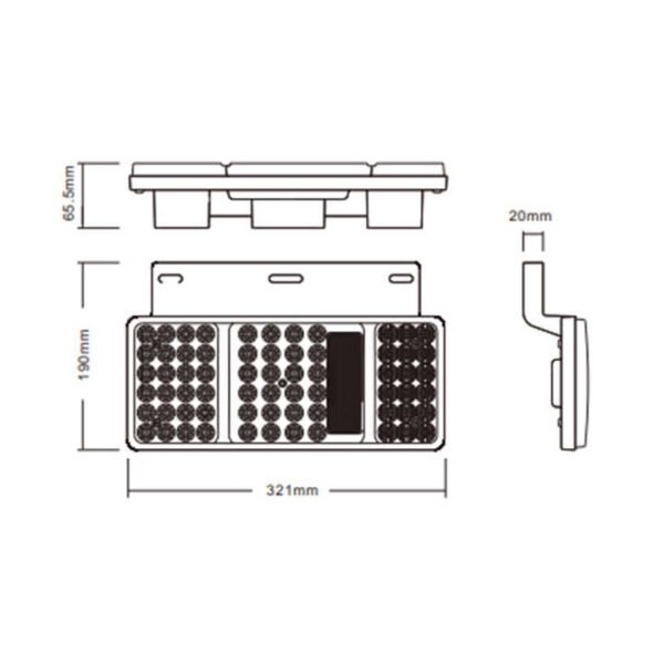 For ISUZU NHR NKP NPR PK10670 Side Marker Tail Lamp Truck Led Light - Image 2